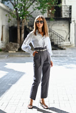 Загрузить изображение в средство просмотра галереи, UNI5 | Брюки c завышенной талией и складками