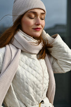 Загрузить изображение в средство просмотра галереи, Пальто стеганое со съемным капюшоном ecru