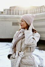 Загрузить изображение в средство просмотра галереи, Пальто стеганое со съемным капюшоном ecru