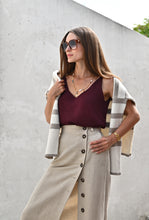 Загрузить изображение в средство просмотра галереи, Юбка А-силуэта на пуговицах