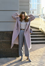 Загрузить изображение в средство просмотра галереи, Пальто двубортное с цельнокроеным рукавом