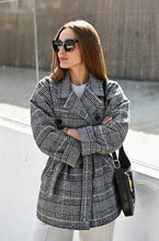 Загрузить изображение в средство просмотра галереи, Жакет-полупальто на поясе