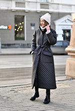 Загрузить изображение в средство просмотра галереи, Пальто стеганое со съемным капюшоном black