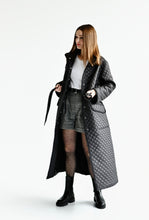 Загрузить изображение в средство просмотра галереи, Пальто стеганое со съемным капюшоном black