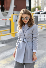 Загрузить изображение в средство просмотра галереи, Полупальто двубортное с поясом