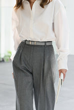 Загрузить изображение в средство просмотра галереи, UNI3 | Брюки широкие со складками