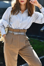 Загрузить изображение в средство просмотра галереи, UNI5 | Брюки c завышенной талией и складками