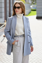 Загрузить изображение в средство просмотра галереи, Полупальто двубортное с поясом